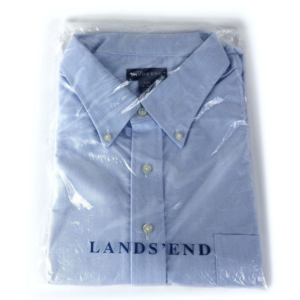 NWT LANDS END Oxford Cloth Shirt